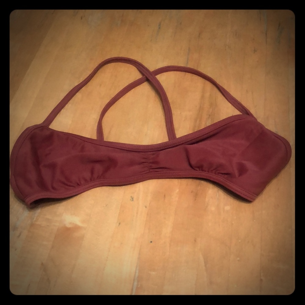 MAKE OFFER Full Tilt Swim Red/Maroon Bikini Top